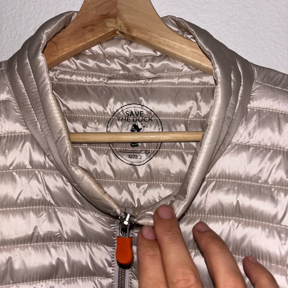 Save the Duck Jacket size 2 beige - Picture 3 of 9